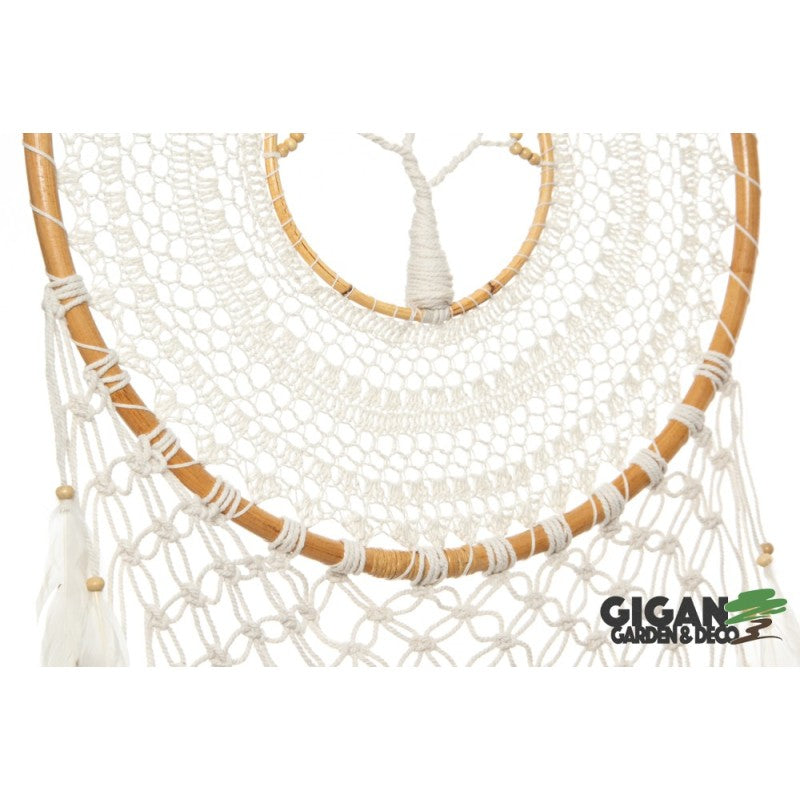 Attrape rêve with rattan tree life cream - 52 cm