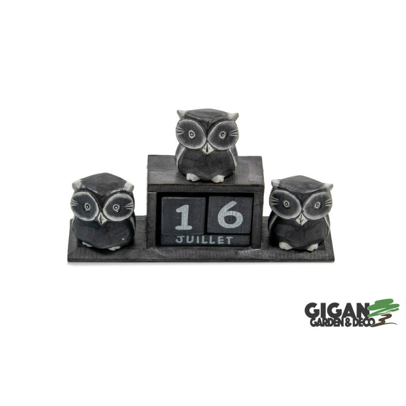 Calendrier x3 Hiboux 24x17cm